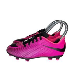 Nike Bravata Ii Girl's Youth Pink Blast Black Sneakers 1.5Y